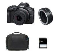 CANON EOS R100 + RF-S 18-45 mm f/4,5-6,3 IS STM + borsa + scheda SD da 8 GB + anello EF-EOS R - Nouvo