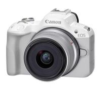 Canon EOS R50, White + RF-S 18-45mm F4.5-6.3 IS STM Kit MILC 24,2 MP CMOS 6000 x 4000 Pixel Bianco