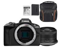 Canon EOS R50 nero + RF-S 18-45 Kit Vacanze | ✅Garanzia di 5 anni