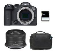 CANON EOS R7 + RF-S 18-45 mm F4.5-6.3 IS STM + borsa + scheda SD da 8 GB - Nouvo