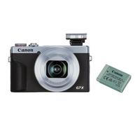 PowerShot G7X Mark III Silver, fotocamera compatta per il vlogging + seconda batteria, argento - Nouvo