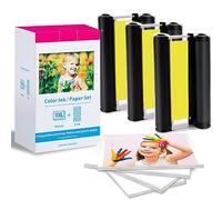 Canon KP-108IN 3115B001(AA) Selphy CP1500 CP1300 Carta Fotografica e Cartucce Compatibili - 108 Fogli 100x148mm e 3 Cartucce Colore