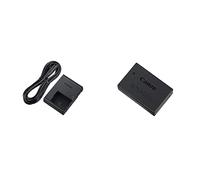 Canon LC-E17E Carica Batterie, Nero/Antracite & LP-E17 Batteria Ricaricabile Nero/Antracite