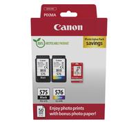 Canon Multipack Cartuccia & Carta 2 Cartucce per Stampante Originali PG 575/CL