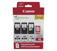 Canon 3712C012 cartuccia d'inchiostro 3 pz Originale Resa elevata (XL) Nero, Ciano, Magenta, Giallo