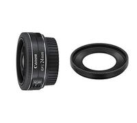 Canon Obiettivo Pancake EF-S 24 mm F/2.8 STM, Nero/Antracite + Canon ES-52 Paral