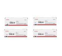 Canon Original 046 H 046H XL Toner ad alta capacità Multipack Set Nero Ciano Magenta Giallo, compatibile con: i-SENSYS LBP653Cdw, LBP654Cx, MF732Cdw, MF734Cdw, MF735Cx