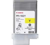 Canon PFI-102Y cartuccia d'inchiostro Originale Giallo (CANON IPF600 YELLOW INK TANK PFI-102Y 130ml DYE INK)