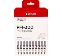 Canon PFI-300 cartuccia d'inchiostro 10 pz Originale Nero, Blu, Ciano, Grigio, M