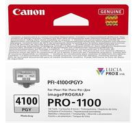 Canon PFI-4100PGY Genuine Printer Ink Cartridge - High Performance & Fade Resistant Ink (1 x Photo Grey Cartridge) - Compatible with imagePROGRAF PRO-1100