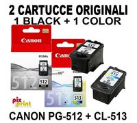 Canon PG-512 + CL-513 ORIGINALI CARTUCCE ALTA RESA Nero + Colore MP495 MX410