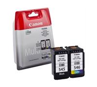 CANON PG-545+ CL-546 Bk Col KIT 2 CARTUCCE ORIGINALI 8287B005 8287B006 ORIGINALE