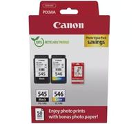 Canon PG-545 + CL-546 Multipack Originale + 50ff. carta fotografica 4x6 8287B008
