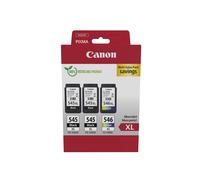 Canon PG-545XL x 2 / CL-546XL High Yield Genuine Ink Cartridges, Pack of 3 (2 x