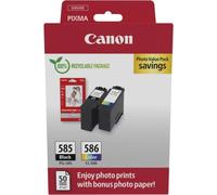 Canon PG-585/CL-586 PVP cartuccia d'inchiostro 2 pz Originale Nero, Ciano, Magenta, Giallo