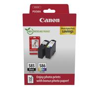 Canon PG-585/CL-586 PVP cartuccia d'inchiostro 2 pz Originale Nero, Ciano, Magenta, Giallo