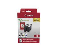 Canon PG-585XL / CL-586XL Genuine Ink Cartridges, Pack of 2 (1x Black, 1x Colour