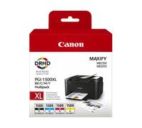 Canon PGI-1500XL BK/C/M/Y Inktcartridge 4-kleuren Multipack Hoge capaciteit
