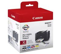 Canon PGI-1500XL BK/C/M/Y Serbatoi Inchiostro, Multipack Blister