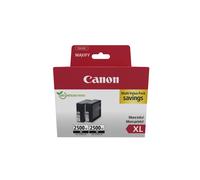 Canon PGI-2500XL High Yield Genuine Black Ink Cartridges, Pack of 2 - Cardboard