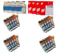 CANON PGI-520 CLI-521 CARTUCCIA COMPATIBILE NO OEM KIT BK C M Y CON CHIP