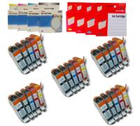 CANON PGI-520 CLI-521 CARTUCCIA COMPATIBILE NO OEM KIT BK C M Y CON CHIP