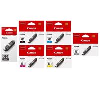 Canon PGI-530 CLI-531 Cartucce Set Da 6 Per PIXMA TS 8750 TS 8751 Originale