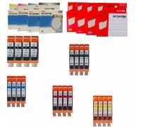 CANON PGI-550 CLI-551 KIT 5 10 20 30 CARTUCCE COMPATIBILI 25ml/12ml CON CHIP