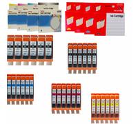 CANON PGI-550 CLI-551 KIT 5 10 20 30 CARTUCCE COMPATIBILI 25ml/12ml CON CHIP