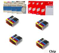 CANON PGI-580 CLI-581 KIT 5 10 20 30 CARTUCCE COMPATIBILI 25ml/12ml CON CHIP