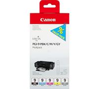 Originale Canon Cartuccia D'Inchiostro PGI-9 Pbk / C/M/Y/ Gy Multipack Pixma