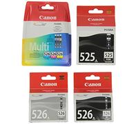 Canon Pgi525 Cartucce d'Inchiostro per Cli526, Pacchetto di 6, 6 Pezzi