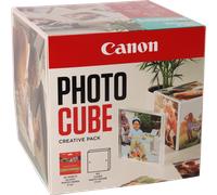 Canon Photo Cube e cornice + carta fotografica lucida Plus Glossy II PP-201 da 5"x5" (40 fogli) - Pacchetto creativo, azzurro