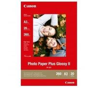 Canon Photo Paper Plus Glossy PP-201 2311B020, 260 g/m2, A3, 20pz, lucido, getto d'inchiostro, bianco, carta fotografica