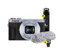 Canon PowerShot G7X Mark III Social Media Kit - Silver | ✅ Garanzia di 5 anni