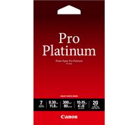 Canon Photo Paper Pro Platinum 2768B013, 300 g/m2, 10x15cm, 20pz, lucido, bianco, carta fotografica