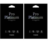 Canon PT-101 Carta Fotografica Lucida Professionale Formato 10x15cm (20 fogli) (Confezione da 2)