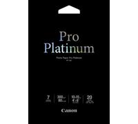 Canon PT-101 - Pro Platinum, carta fotografica, 10 x 15 cm, 20 fogli (10 x 15 cm, 20 pezzi)