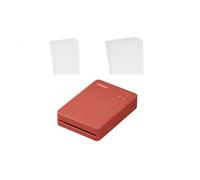 Canon Stampante portatile SELPHY QX20: stampa a sublimazione con Wi-Fi dal tuo dispositivo smart. 2 formati di stampe con adesivo rimovibile e ricarica USB-C - Rosso (Senza inchiostro/carta)