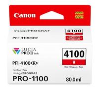 Canon Serbatoio d'inchiostro rosso originale PFI-4100, compatibile con stampanti imagePROGRAF PRO-1100