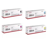 Canon Toner originale 069 H High Capacity Set Multipack nero, ciano, magenta, giallo, compatibile con i-SENSYS MF752Cdw, MF754Cdw, LBP673Cdw