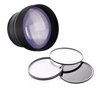 Canon VIXIA HF R600 - Teleobiettivo 2,2X ad alta definizione + kit di 3 filtri da 43 mm + anello passo-passo 43-58 + kit di pulizia Nw Direct 5 pezzi