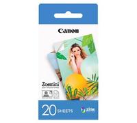 Canon Carta Fotografica Zink™ - Carta Adesiva 5x7,6 cm (20 Fogli) - Stampa Adesivi Personalizzati con le Tue Foto