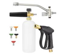 Canone di schiuma, lavaggio degli ugelli, cura dell'auto e cannone a schiuma, connettore allegato ad alta pressione, lavatrice spray per il lavaggio e la pulizia del canone di schiuma, testa spray