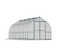 Canopia Bella Serra da giardino doppio strato in policarbonato 613x244x219 cm Argento