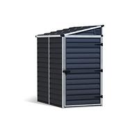 Canopia by Palram - Casetta da giardino in kit Skylight Pent 2,1 m², telaio in alluminio, pannelli in policarbonato, grigio scuro