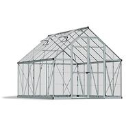 Canopia by Palram - Octave 8X12 Serra in alluminio da giardino, 366 x 243 x 231 cm serra per pomodori Argento