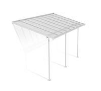 Canopia by Palram Pergola Sierra 2.2X4.5 in Alluminio e Policarbonato, Moderna ed Elegante, per Coprire una Terrazza Tutto L'anno (Bianco)