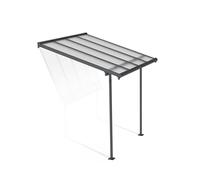 Canopia by Palram Pergola Sierra 230 x 230 cm in Alluminio e Policarbonato, Moderna ed Elegante, per Coprire una Terrazza Tutto L'anno (Grigio)