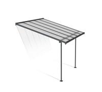 Canopia by Palram Pergola Sierra 3X3 m in Alluminio e Policarbonato, Moderna ed Elegante, per Coprire una Terrazza Tutto L'anno (Grigio)